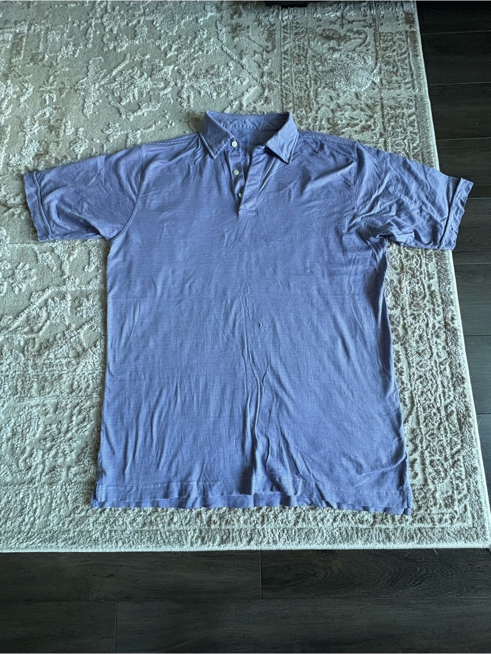 Ermenegildo Zegna Luxury Micro-Stripe Polo Shirt